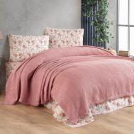 Постельное белье с одеялом-покрывалом Lisett цвет: сухая роза (евро макси) Ceylin
