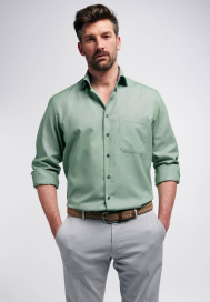 Мужская рубашка , зеленая ETERNA