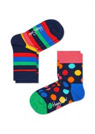Носки  2-Pack Kids Stripe Socks KSTR02 HAPPY SOCKS
