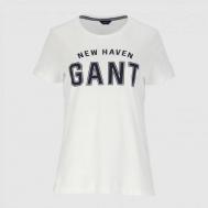 Женская футболка , белая Gant