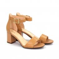 Женские туфли с открытым мыском/закрытой пяткой , коричневые Clarks