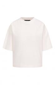 Футболка из хлопка и вискозы Weekend Max Mara