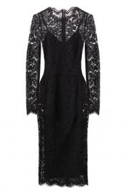 Платье из вискозы и хлопка Dolce&Gabbana