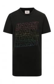 Хлопковая футболка ISABEL MARANT ETOILE