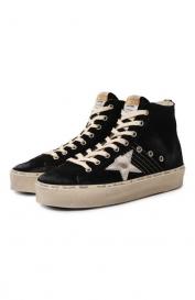 Замшевые кеды Hi Francy GOLDEN GOOSE DELUXE BRAND