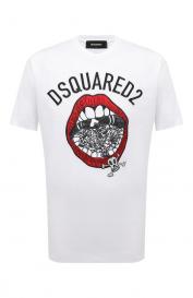 Хлопковая футболка DSquared2