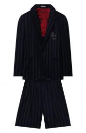 Костюм из льна и хлопка Brunello Cucinelli
