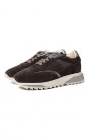 Замшевые кроссовки Santoni