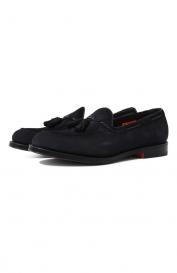 Замшевые лоферы Hill Santoni