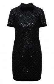 Платье с пайетками Saint Laurent
