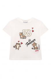 Хлопковая футболка Dolce&Gabbana
