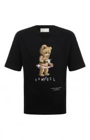 Хлопковая футболка DOMREBEL