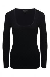 Лонгслив из вискозы и кашемира Giorgio Armani