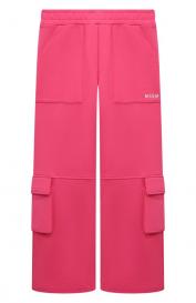 Хлопковые брюки-карго MSGM Kids