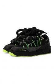 Кожаные кеды B-Court Puffy Skate Balmain