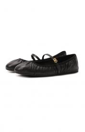 Кожаные балетки Vally Dolce&Gabbana