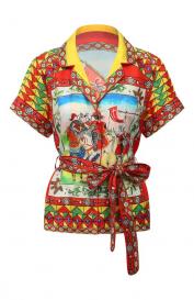 Шелковая рубашка Dolce&Gabbana