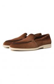 Замшевые лоферы Malibu Santoni