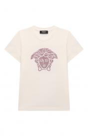 Хлопковая футболка Versace