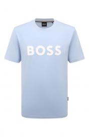 Хлопковая футболка BOSS