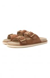 Замшевые шлепанцы Urban Brunello Cucinelli