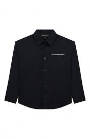 Хлопковая рубашка Emporio Armani