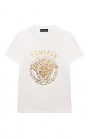 Хлопковая футболка Versace