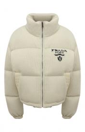 Пуховик из шерсти и кашемира Prada