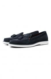 Замшевые лоферы Detroit Santoni