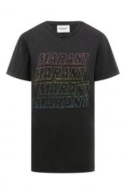 Хлопковая футболка ISABEL MARANT ETOILE