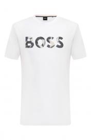 Хлопковая футболка BOSS