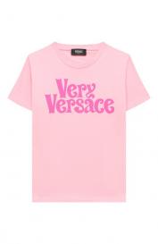 Хлопковая футболка Versace