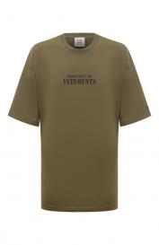 Хлопковая футболка Vetements