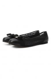 Комбинированные балетки Vara Ferragamo