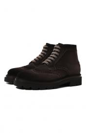 Замшевые ботинки Milano Santoni