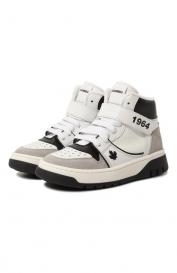 Высокие кеды из кожи DSquared2