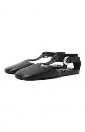 Кожаные балетки Mary Jane Jil Sander