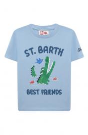 Хлопковая футболка MC2 Saint Barth