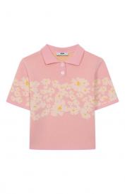 Хлопковое поло MSGM Kids