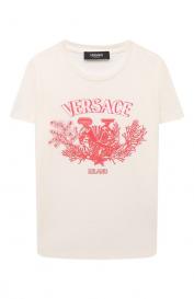 Хлопковая футболка Versace