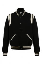 Шерстяной бомбер Saint Laurent