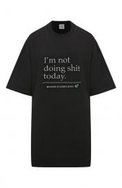 Хлопковая футболка Vetements