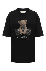 Хлопковая футболка DOMREBEL