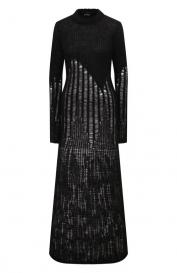 Платье из шерсти и шелка Ann Demeulemeester