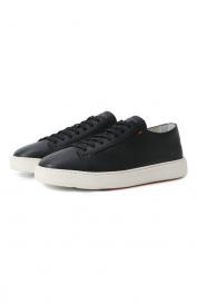 Кожаные кеды Cleanic Santoni