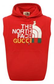 Хлопковый жилет The North Face x Gucci