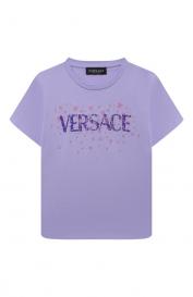 Хлопковая футболка Versace