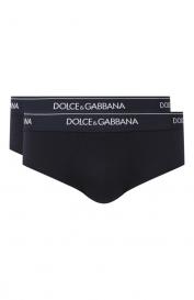 Комплект из двух хлопковых хипсов Dolce&Gabbana