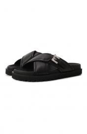 Кожаные шлепанцы sr Twenty Buckle Sergio Rossi