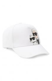 Хлопковая бейсболка KARL LAGERFELD KIDS